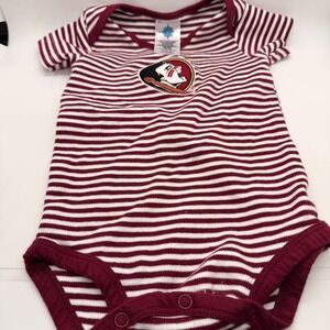 Creative Knitwear Florida State University Seminoles Striped Polo FSU